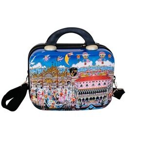 HEYS Fazzino Carnevale Venezia Make Up Carry On Bag Pop Art Venice Luggage‎
